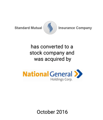Griffin Serves as Exclusive Financial Advisor to Standard Mutual Insurance Company