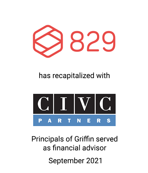 Principals of Griffin Advise 829 Studios on Investment from CIVC Partners